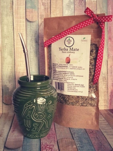 Zestaw matero zielone aztek bombilla i yerba mate - Zielnik Jagi.jpg