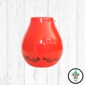 matero ceramiczne pomaranczowe ze wzorkiem - zielnik jagi.jpg