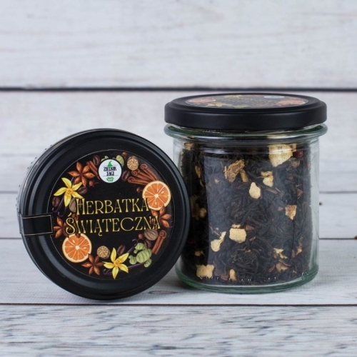 Herbatka Świąteczna w słoiku 60g Zielnik Jagi.jpg