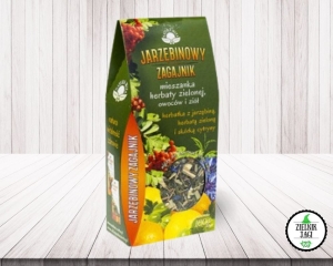 Jarzębinowy Zagajnik: Herbatka z jarzębiną, zieloną herbatą i skórką cytryny 100g