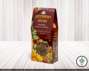 Jarzębinowy Zagajnik: Herbatka z jarzębiną, rooibos, maliną i kwiatem lipy 100g