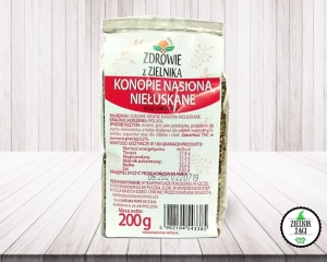 Niełuskane nasiona konopi 200g