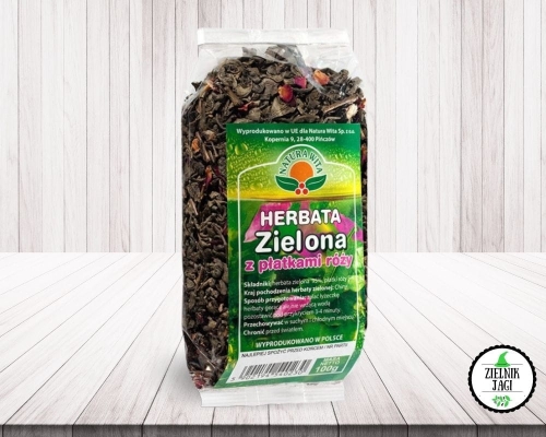 Herbata zielona z płatkami róży 100g Natura Wita.jpg