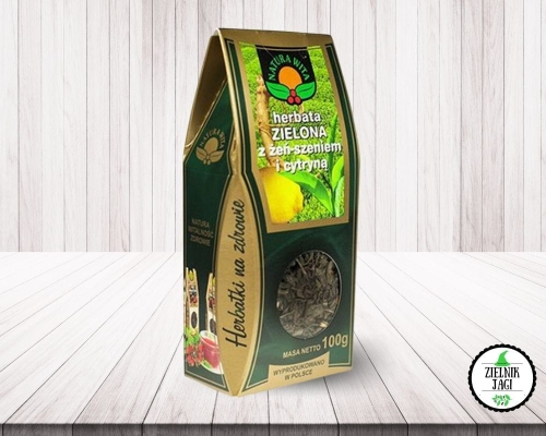 Herbata zielona z żeń-szeniem i cytryną 100g Natura Wita.jpg