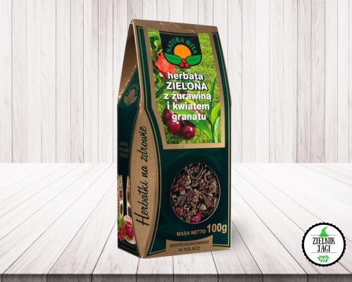 Herbata zielona z żurawiną i kwiatem granatu 100g Natura Wita.jpg