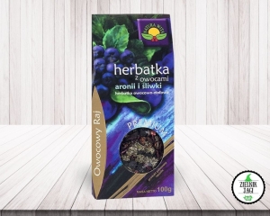 Herbatka z owocami aronii i śliwki Owocowy Raj 100g