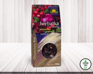 Herbatka z owocami żurawiny i granatu Owocowy Raj 100g
