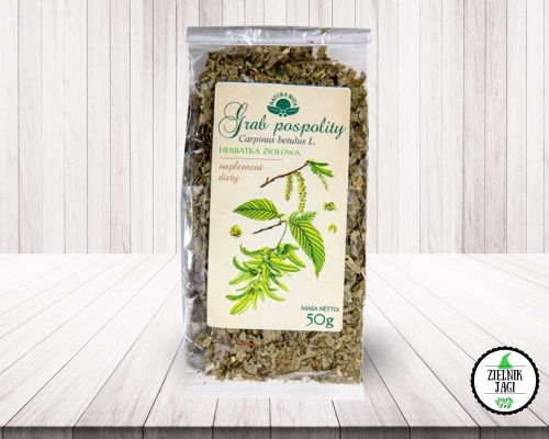 Grab pospolity (liść) SUPLEMENT DIETY 50g Natura Wita.jpg