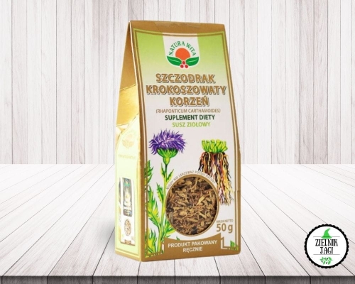 Leuzea kłącze - szczodrak krokoszowaty suplement diety 50g Natura Wita.jpg