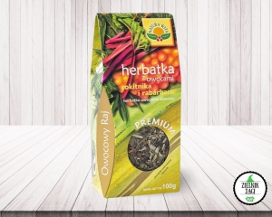 Herbatka z owocami rokitnika i rabarbaru Owocowy Raj 100g