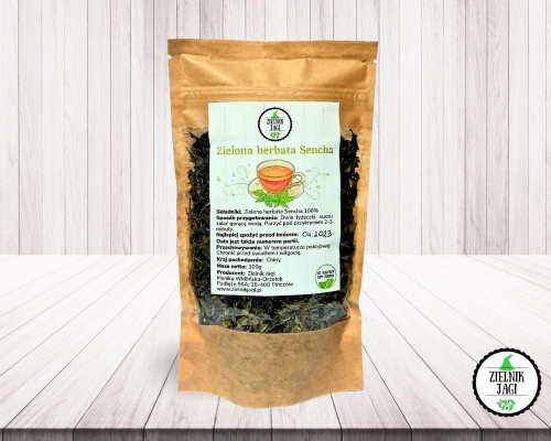 Herbata zielona Sencha - Zielnik Jagi 100g Zielnik Jagi.jpg