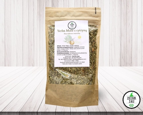 Yerba Mate z cytryną 100g Zielnik Jagi.jpg