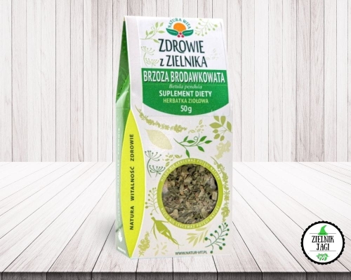 Brzoza brodawkowata liść SUPLEMENT DIETY 50g Natura Wita.jpg