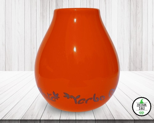 matero  ceramiczne pomarańczowe ze wzorem.jpg