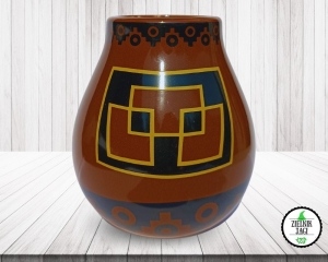 Zestaw Matero Ceramiczne Calabaza PERU 350ml + Bombilla