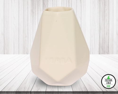 Matero ceramiczne białe DIAMENT 350ml .jpg