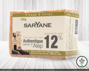 SARYANE Syryjskie mydło Aleppo 12% 200g 