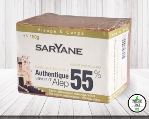 SARYANE Syryjskie mydło Aleppo 55% 190g 
