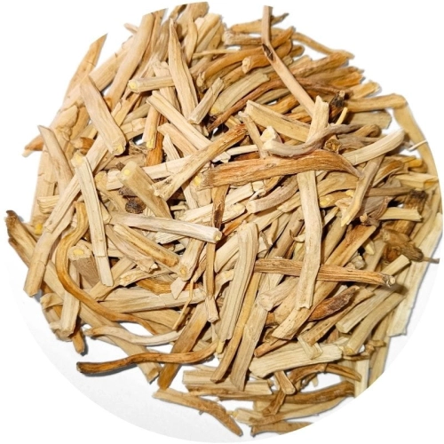 Shatavari korzeń - szparag indyjski - suszony krojony - Zielnik Jagai.jpg