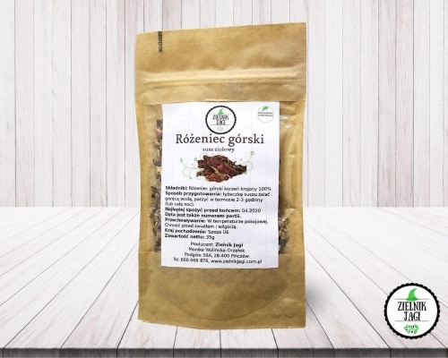 Różeniec górski korzeń 35g Zielnik Jagi.jpg