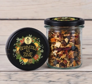 Herbatka Na Zimę Rozgrzewająca 80g w dużym słoiku
