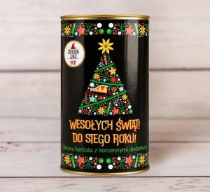 Zielona herbata na święta 100g w puszce