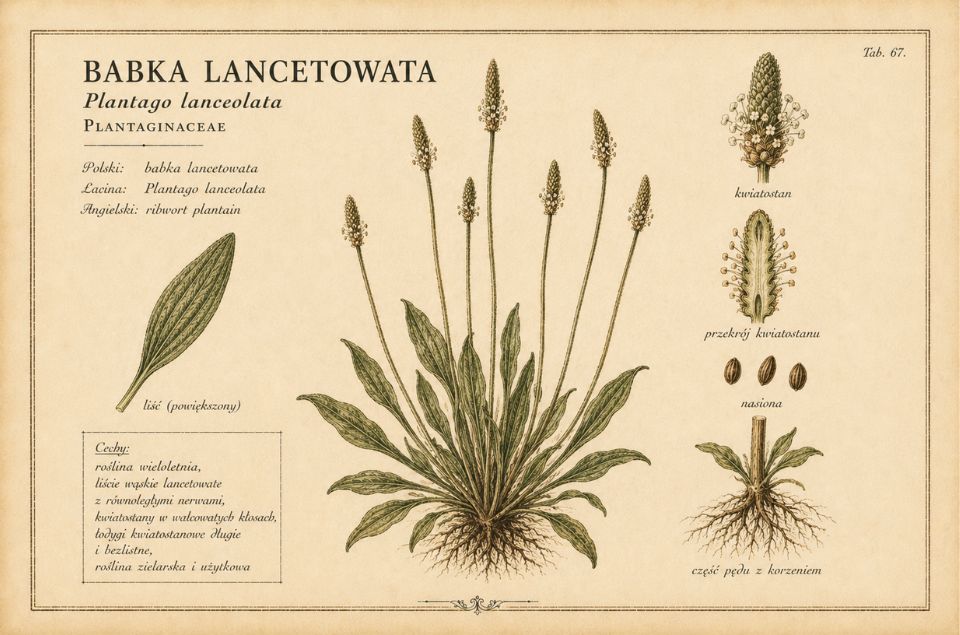 Babka lancetowata - rycina